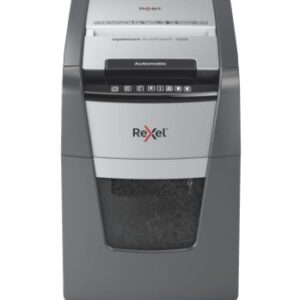 Destructeur automatique Rexel AutoFeed+ 100X, P-4, coupe confetti (4x28mm), 100 feuilles, corbeille 34 litres