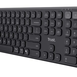 Trust Vaiya clavier Universel USB + RF Wireless + Bluetooth Anglais américain Noir