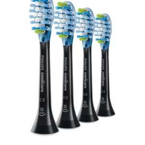 Philips C3 Premium Plaque Defence HX9044/33 Lot de 4 + noir + têtes de brosse soniques
