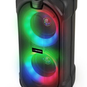 Esperanza EP157 BT FM LED RGB Speaker Noir 10W