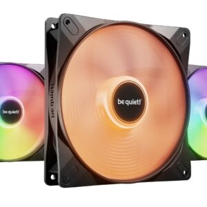 be quiet! Light Wings LX 140 mm PWM | Ventilateur PC ARGB high-speed, Pack de 3