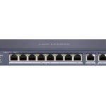 Liens réseau Hikvision DS-3E0310P-E/M L2 Fast Ethernet (10/100) non géré Support PoE Noir