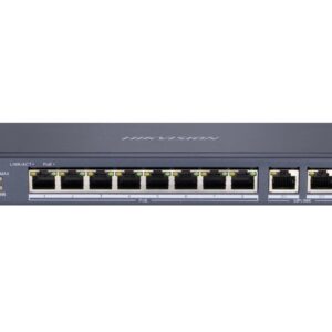 Liens réseau Hikvision DS-3E0310P-E/M L2 Fast Ethernet (10/100) non géré Support PoE Noir