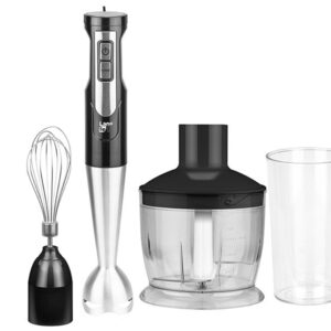 LAFE BRK-003A blender 0,6 L Mélangeur par immersion Noir, Argent, Transparent 800 W