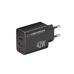 Esperanza EZC106K chargeur secteur 42W Noir