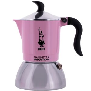 Bialetti 6586 Cafetière à moka 0,15 L Noir, Rose, Argent