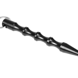 Kubotan GUARD DEFENSE STICK Bâton porte-clés d'autodéfense 14 cm Noir (YC-005-BL)