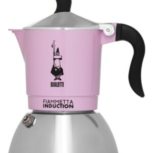 Bialetti 6585 Cafetière à moka 0,09 L Noir, Rose, Argent