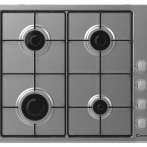 Candy CHW6LX Acier inoxydable Intégré (placement) 60 cm Gaz 4 zone(s)