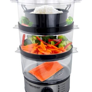 Esperanza EKG009 Cuiseur vapeur 3 panier (s) inox 400 W 7,5L