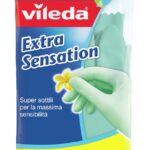 Vileda Extra Sensation Gants de ménage Vert Coton, Latex 1 pièce(s)