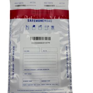 Enveloppes de sécurité BESTPAK SAFEMONEYBAG enveloppes de dépôt 260x370+35 mm B4 100 pièces Transparent