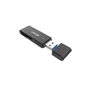 UNITEK Y-9327A lecteur de carte mémoire USB 3.2 Gen 1 (3.1 Gen 1) Type-A Noir