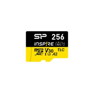 Carte mémoire Silicon Power Inspire 256 GB MicroSDXC V30 UHS-I U3 A2 4K + adaptateur (SP256GBSTXLA2V1NSP)