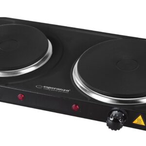 Esperanza EKH014K Cuisinière électrique 2 zone(s), Noir