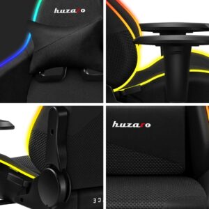 Chaise de jeu Huzaro Force 6.2 Mesh RGB