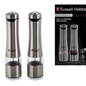 Russell Hobbs 23460-56 Moulin pour assaisonnement Ensemble de poivrière et salière Acier inoxydable