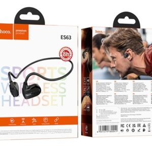 Hoco ES63 Graceful Casque d'écoute sans fil à conduction d'air Connectivité/musique Bluetooth Noir