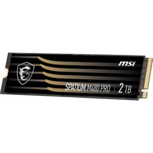 MSI Spatium M480 PRO PCIE 4.0 NVME M.2 2TB disque SSD 2 To PCI Express 4.0 3D NAND