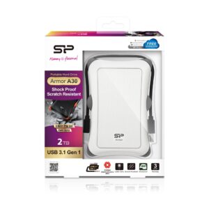 Silicon Power Armor A30 disque dur externe 2000 Go Blanc