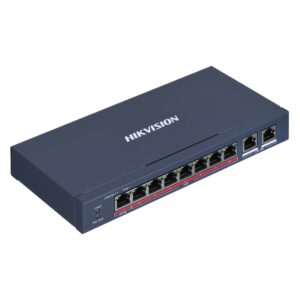 Liens réseau Hikvision DS-3E0310HP-E Fast Ethernet non géré (10/100) Prise en charge PoE Bleu