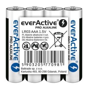 Piles alcalines AAA / LR03 everActive Pro- tray 4 pcs.