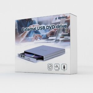Gembird DVD-USB-02-SV lecteur de disques optiques DVD±RW Argent