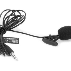 Esperanza EH178 Microphone avec clip Noir