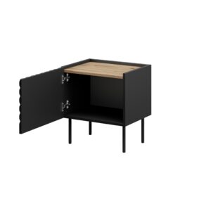 ONDA table de chevet 2 pcs. 50x40x54 noir