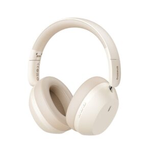 Baseus Bass 35 Max Écouteurs Avec fil &sans fil Arceau Musique USB Type-C Bluetooth Beige