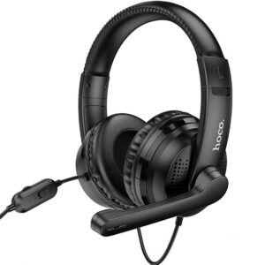 Hoco W103 Magic Tour Câble jack pour casque de jeu 3.5 In-Ear Noir