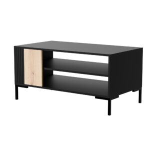 Cama MERCI table basse 100 x 55 x 49 cm noir/chêne artisanal