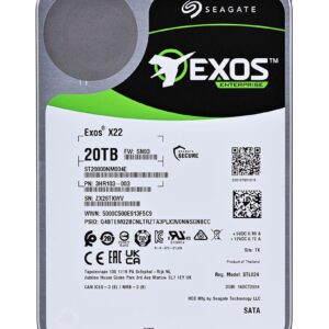 Seagate Exos X22 ST20000NM004E disque dur 20 To 7200 tr/min 512 Mo 3.5" Série ATA III