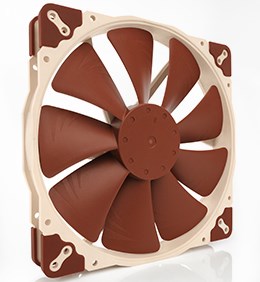 Noctua NF-A20 FLX Boitier PC Ventilateur 20 cm Beige, Marron