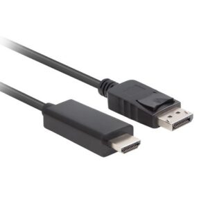 Lanberg CA-DPHD-11CC-0050-BK changeur de genre de câble DisplayPort HDMI Noir