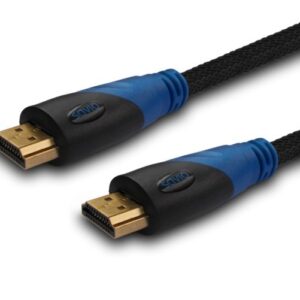 Savio CL-48 câble HDMI 2 m HDMI Type A (Standard) Noir, Bleu