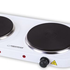 Esperanza EKH007W plaque Blanc Comptoir Plaque scellée 2 zone(s)