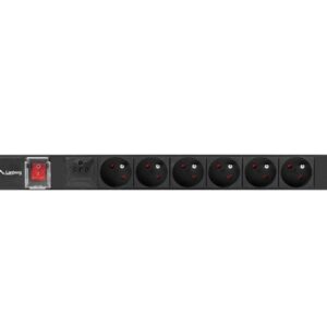 LANBERG POWER STRIP RACK PDU 19 (1U, 16A, 6X 230V PL, 2m)