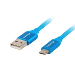LANBERG CABLE USB 2.0 MICRO-B (M) - A (M) 1.8M QC
