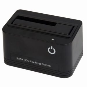 Gembird HD32-U2S-5 Station d'accueil pour disques durs 2,5 "et 3,5" USB 2.0 Type-A Noir