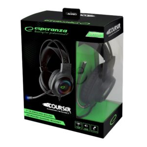 Esperanza EGH7100 Casque avec microphone Bandeau Noir