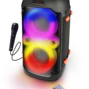 Esperanza EP156 BT FM LED RGB KARAOKE noir 20W
