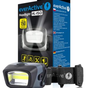 Lampe frontale, lampe frontale à LED everActive HL-150