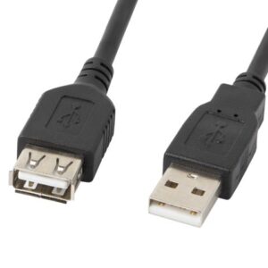 Lanberg CA-USBE-10CC-0007-BK câble USB USB 2.0 0,7 m USB A Noir