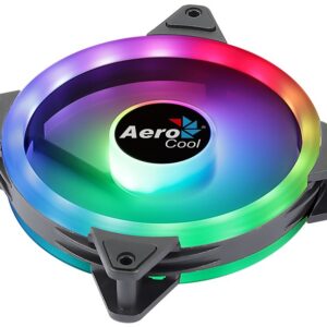 Aerocool Duo 12 ARGB 6-pin Ventilateur de boîtier d'ordinateur 12 cm noir