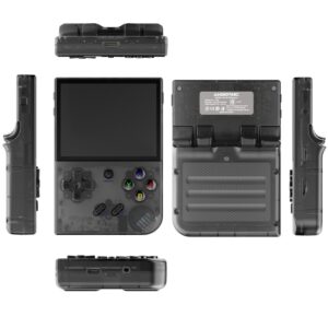 Console de jeux rétro portable ANBERNIC RG35XX Plus Noir/transparent