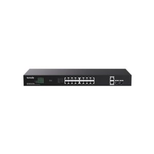 Tenda TEG1120P-16-150W commutateur réseau Non-géré Gigabit Ethernet (10/100/1000) Connexion Ethernet, supportant l'alimentation via ce port (PoE)