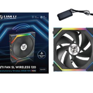 Lian Li UNI FAN SL Wireless 120 Boitier PC Ventilateur 12 cm Noir 1 pièce(s)