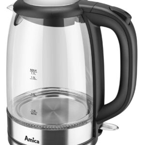 Bouilloire électrique Amica KD 2050G Inox 1,7 l 2200 W Transparent