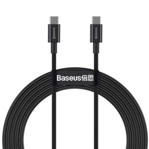 Baseus Superior câble USB USB 2.0 1 m USB C Noir